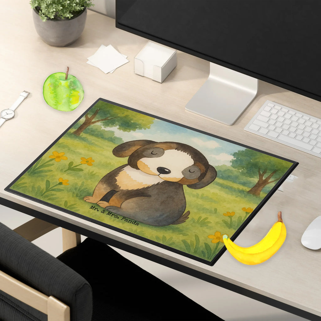 Podkładka na biurko pies relaks Design Schreibunterlage, Schreibtischauflage, Bürobedarf, Büroartikel, Schreibwaren, Schreibtisch Unterlagen, Schreibtischunterlage Groß, Hund, Hundemotiv, Haustier, Hunderasse, Tierliebhaber, Hundebesitzer, Sprüche, schwarzer Hund, Hundeliebe, Liebe, Hundeglück