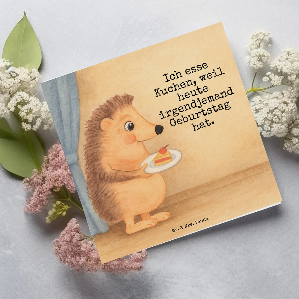 Deluxe Karte Igel Kuchenstück Design Karte, Grußkarte, Klappkarte, Einladungskarte, Glückwunschkarte, Hochzeitskarte, Geburtstagskarte, Hochwertige Grußkarte, Hochwertige Klappkarte, Tiermotive, Gute Laune, lustige Sprüche, Tiere, Igel, Essen Spruch, Kuchen, Backen Geschenk, Kuchen backen, Einladung Party, Geburtstagskuchen, Torte
