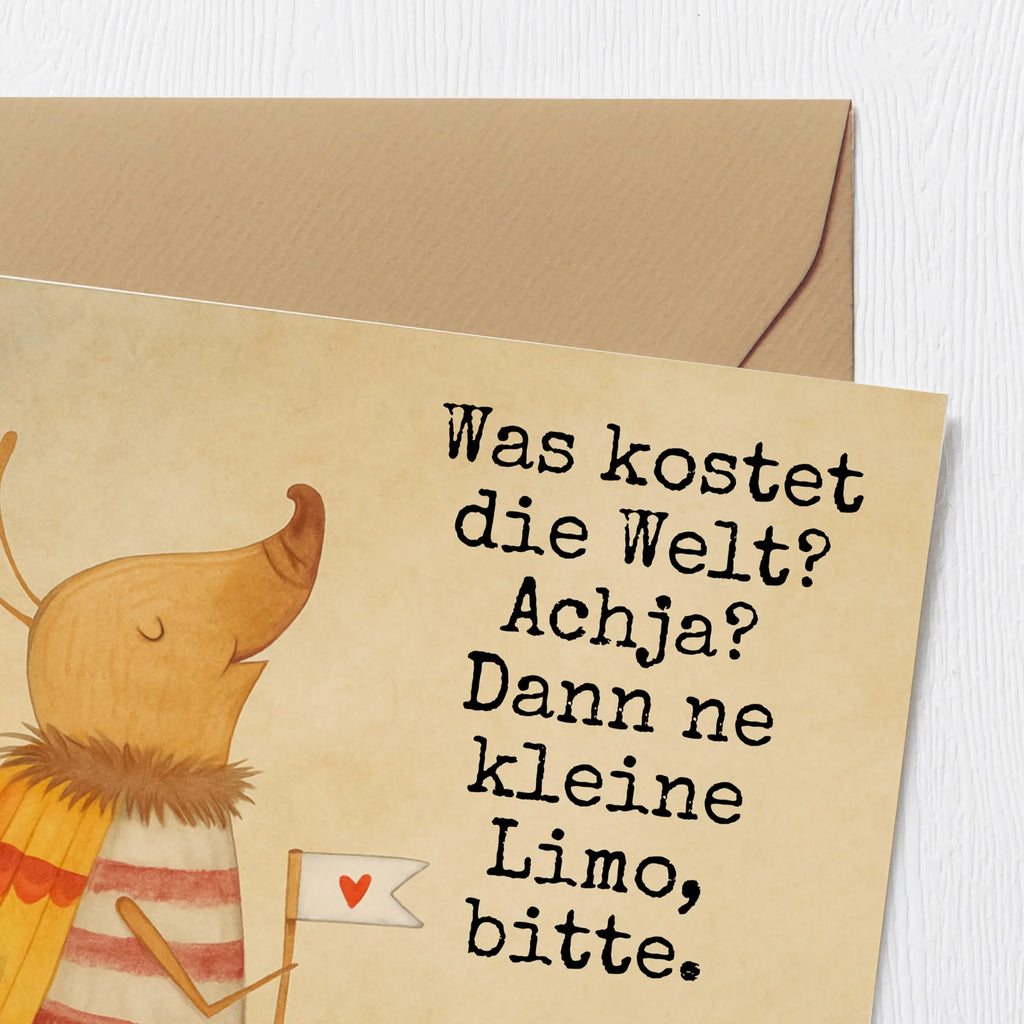 Deluxe Karte Nachtfalter Fähnchen Design Karte, Grußkarte, Klappkarte, Einladungskarte, Glückwunschkarte, Hochzeitskarte, Geburtstagskarte, Hochwertige Grußkarte, Hochwertige Klappkarte, Tiermotive, Gute Laune, lustige Sprüche, Tiere, Nachtfalter, Käfer, Spruch lustig, Spruch witzig, süß, niedlich, Küche Deko, Was kostet die Welt