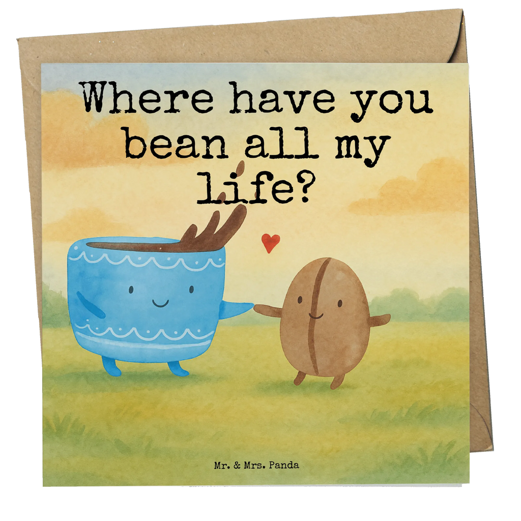 Deluxe Karte Kaffee Bohne Design Karte, Grußkarte, Klappkarte, Einladungskarte, Glückwunschkarte, Hochzeitskarte, Geburtstagskarte, Hochwertige Grußkarte, Hochwertige Klappkarte, Tiermotive, Gute Laune, lustige Sprüche, Tiere, Kaffee, Kaffeebohne, Genuss, Zufriedenheit, Glück