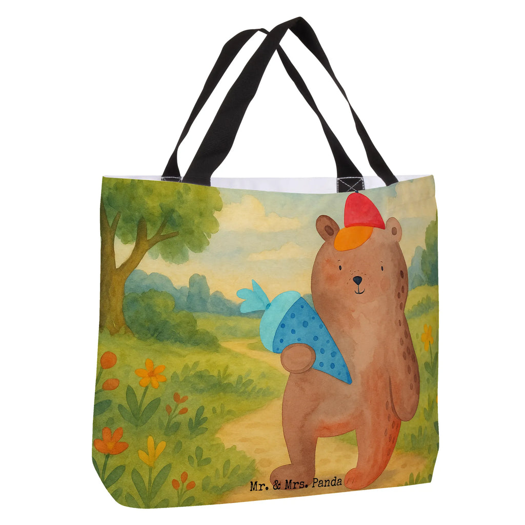Shopper bear School cone Design Alltagstasche, Strandtasche, Schulbeutel, Beutel, Einkaufsbeutel, Einkaufstasche, Schultasche, Shopper, Freizeittasche, Tasche, Tragebeutel, Bär, Teddy, Teddybär, Schulbeginn, Grundschule, Erster Schultag Geschenk, Bär Motiv, Schule Geschenk, Einschulung Geschenk, Schultüte, Schulanfang