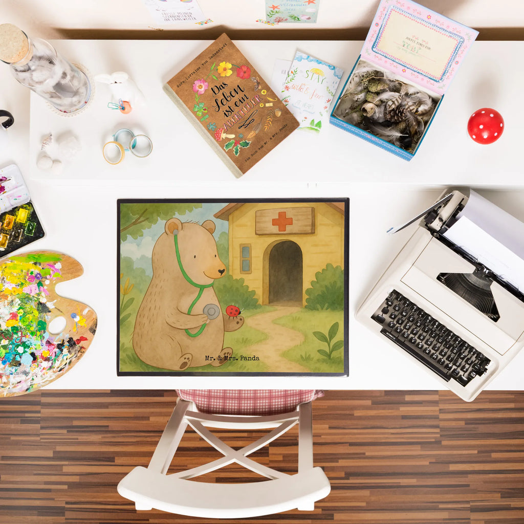 Schreibtischunterlage Bär Arzt Design Schreibunterlage, Schreibtischauflage, Bürobedarf, Büroartikel, Schreibwaren, Schreibtisch Unterlagen, Schreibtischunterlage Groß, Bär, Teddy, Teddybär, Arzt, Ärztin, Doktor, Professor, Doktorin, Professorin