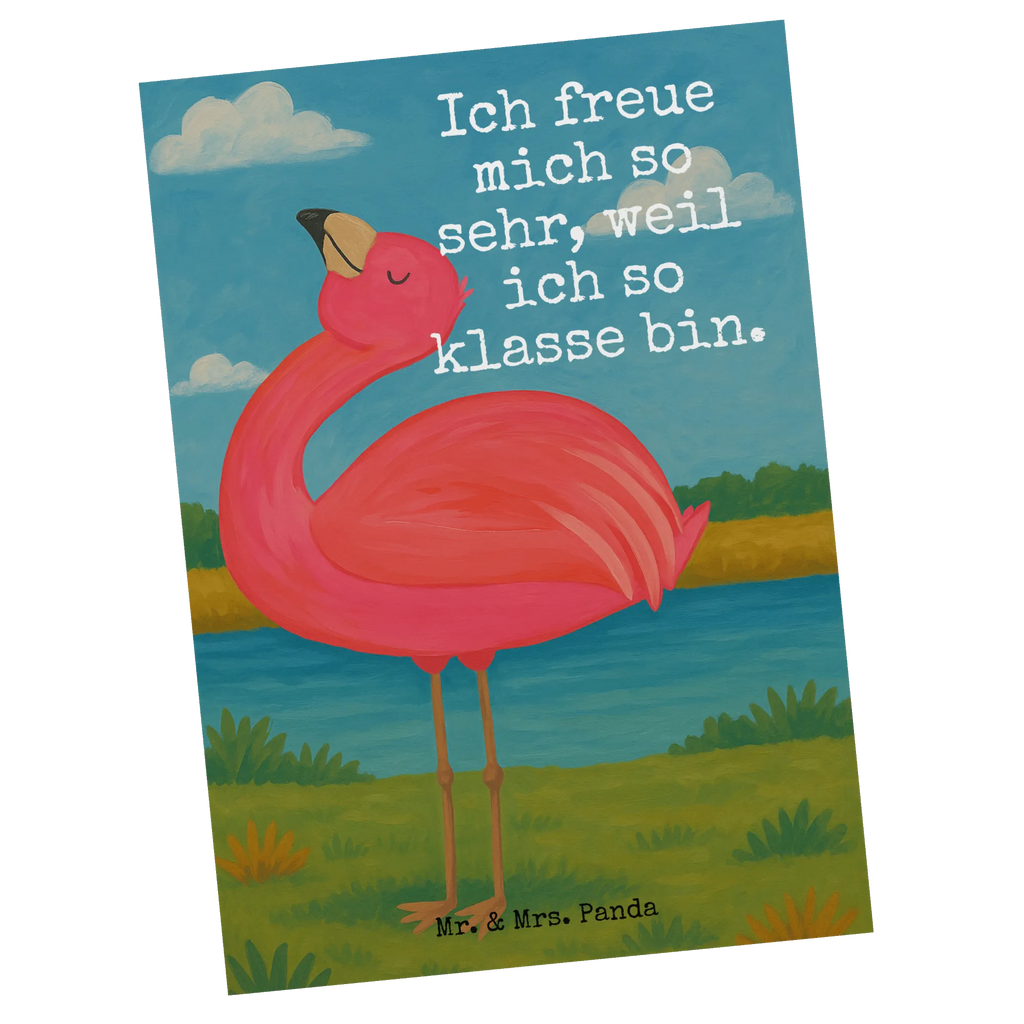 Postkarte Flamingo Stolz Design Postkarte, Karte, Geschenkkarte, Grußkarte, Einladung, Ansichtskarte, Geburtstagskarte, Einladungskarte, Dankeskarte, Ansichtskarten, Einladung Geburtstag, Einladungskarten Geburtstag, Flamingo, stolz, Freude, Selbstliebe, Selbstakzeptanz, Freundin, beste Freundin, Tochter, Mama, Schwester