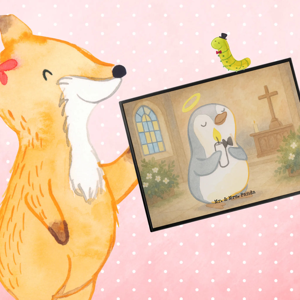 Desk pad penguin communion Design Schreibtisch Unterlagen, Schreibtischunterlage Groß, Schreibunterlage, Schreibwaren, Büroartikel, Bürobedarf, Schreibtischauflage, Konfirmation, Kommunion, Jugendweihe, Konfirmation Geschenk, Kommunion Dankeschön, Glauben, Sonnenschein, Kommunion Geschenk