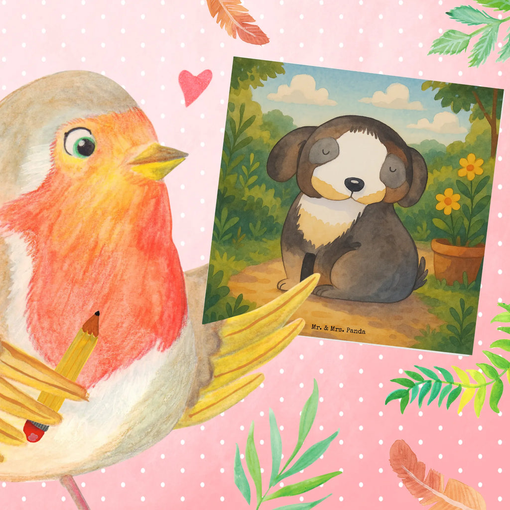 Karta Deluxe pies relaks Design Karte, Grußkarte, Klappkarte, Einladungskarte, Glückwunschkarte, Hochzeitskarte, Geburtstagskarte, Hochwertige Grußkarte, Hochwertige Klappkarte, Hund, Hundemotiv, Haustier, Hunderasse, Tierliebhaber, Hundebesitzer, Sprüche, schwarzer Hund, Hundeliebe, Liebe, Hundeglück