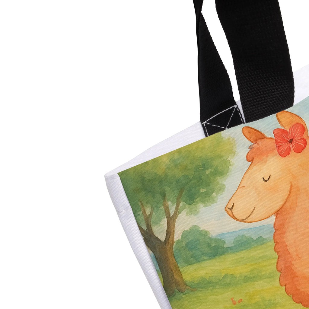 Shopper alpaca Proud Design Shopper, Strandtasche, Tasche, Schultasche, Alltagstasche, Beutel, Freizeittasche, Einkaufstasche, Tragebeutel, Einkaufsbeutel, Schulbeutel, Alpaka, Lama