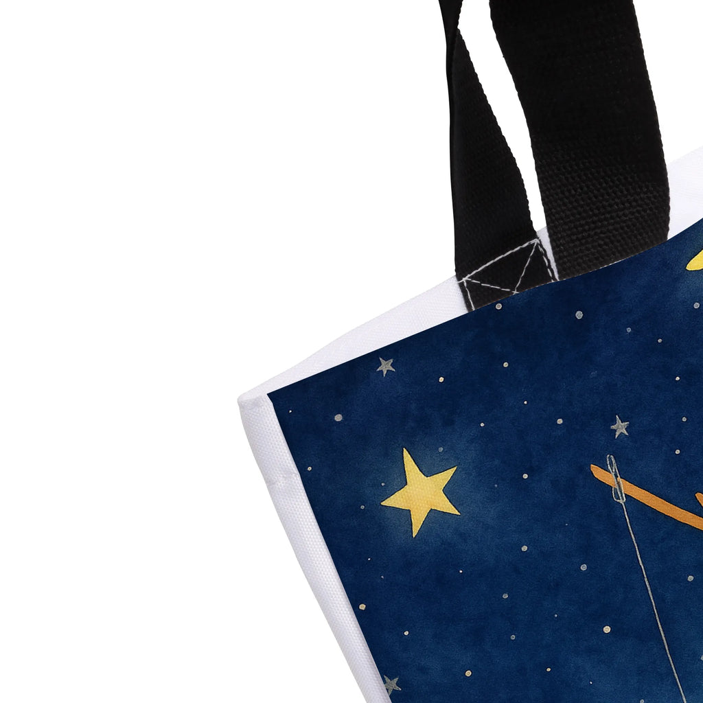 Shopper Penguin moon Design Beutel, Einkaufstasche, Tasche, Strandtasche, Einkaufsbeutel, Shopper, Schultasche, Freizeittasche, Tragebeutel, Schulbeutel, Alltagstasche, Pinguin, Pinguine, Spruch, schlafen, Nachtruhe, Einschlafen, Schlafzimmer, Schlafstörungen, Gästezimmer