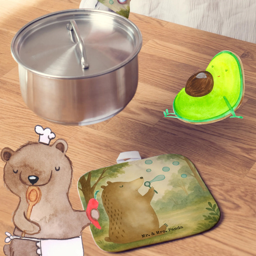 2-elementowy zestaw podkładek pod garnki niedźwiedź bańki mydlane Design Topflappen, Topfuntersetzer, Ofenhandschuh, Topflappen Set, Topflappen lustig, Topflappen mit Spruch, Ofenhandschuhe, Topfhandschuhe, Topfhandschuh, Topflappenset, Topflappen 2er Set, Schöne Topflappen, Bär, Teddy, Teddybär, Seifenblasen Bär Lustig Sein Glücklich Traurig Happy