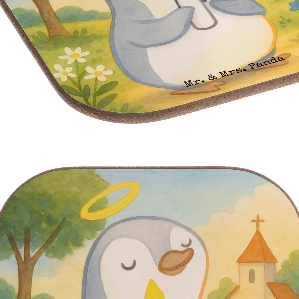 Square coaster penguin communion Design Untersetzer, Bierdeckel, Glasuntersetzer, Untersetzer Gläser, Getränkeuntersetzer, Untersetzer aus Holz, Untersetzer für Gläser, Korkuntersetzer, Untersetzer Holz, Holzuntersetzer, Tassen Untersetzer, Untersetzer Design, Konfirmation, Kommunion, Jugendweihe, Konfirmation Geschenk, Kommunion Geschenk, Kommunion Dankeschön, Glauben, Sonnenschein