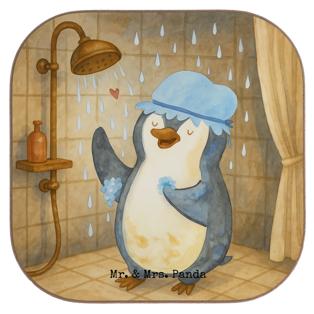 Square coaster Penguin have a shower Design Untersetzer für Gläser, Glasuntersetzer, Tassen Untersetzer, Untersetzer Holz, Korkuntersetzer, Bierdeckel, Getränkeuntersetzer, Untersetzer Gläser, Holzuntersetzer, Untersetzer Design, Untersetzer, Untersetzer aus Holz, Pinguin, duschen, Pinguine, glücklich sein, Neuanfang, Dusche, Neustart, Motivation, Lebensmotto