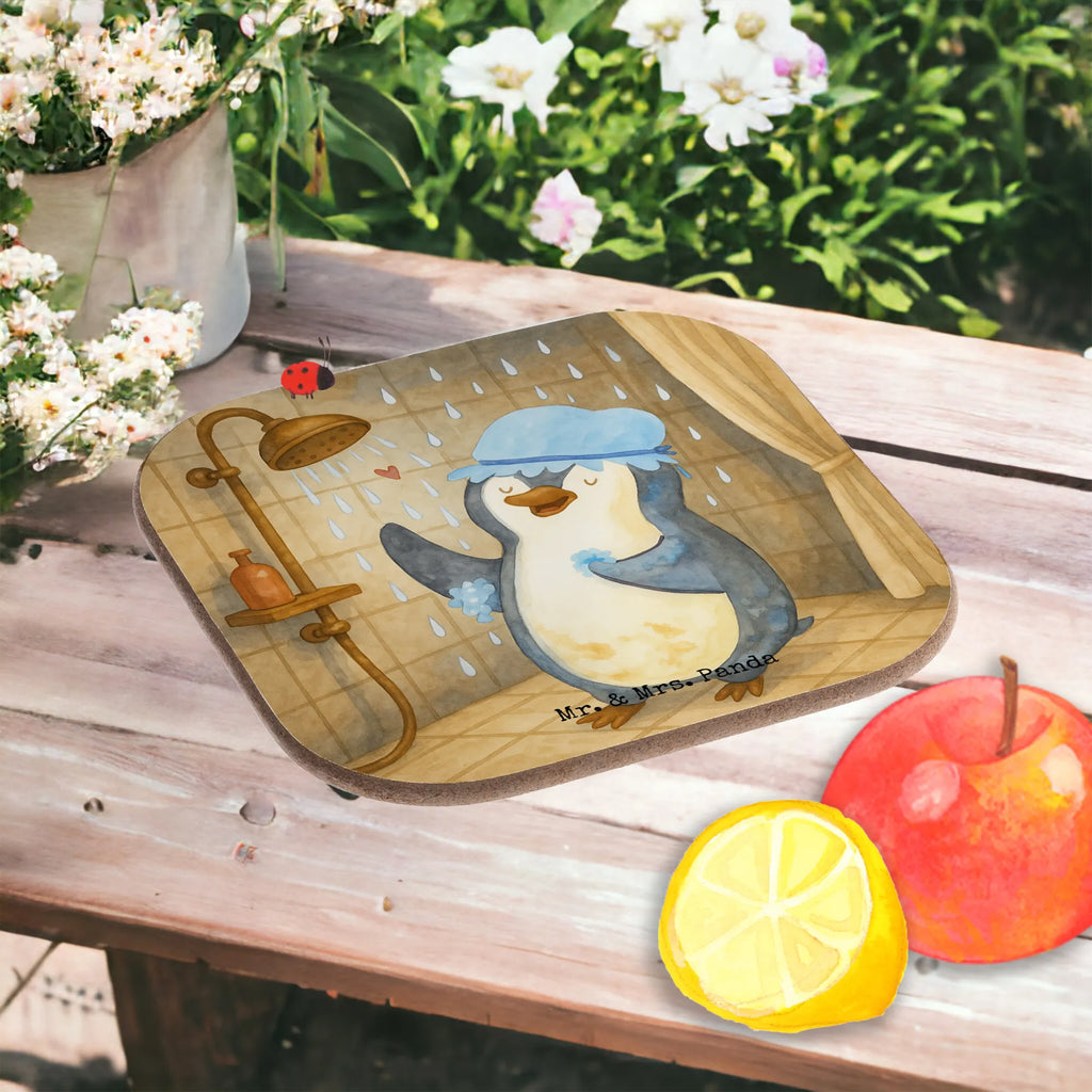 Square coaster Penguin have a shower Design Untersetzer für Gläser, Glasuntersetzer, Tassen Untersetzer, Untersetzer Holz, Korkuntersetzer, Bierdeckel, Getränkeuntersetzer, Untersetzer Gläser, Holzuntersetzer, Untersetzer Design, Untersetzer, Untersetzer aus Holz, Pinguin, duschen, Pinguine, glücklich sein, Neuanfang, Dusche, Neustart, Motivation, Lebensmotto