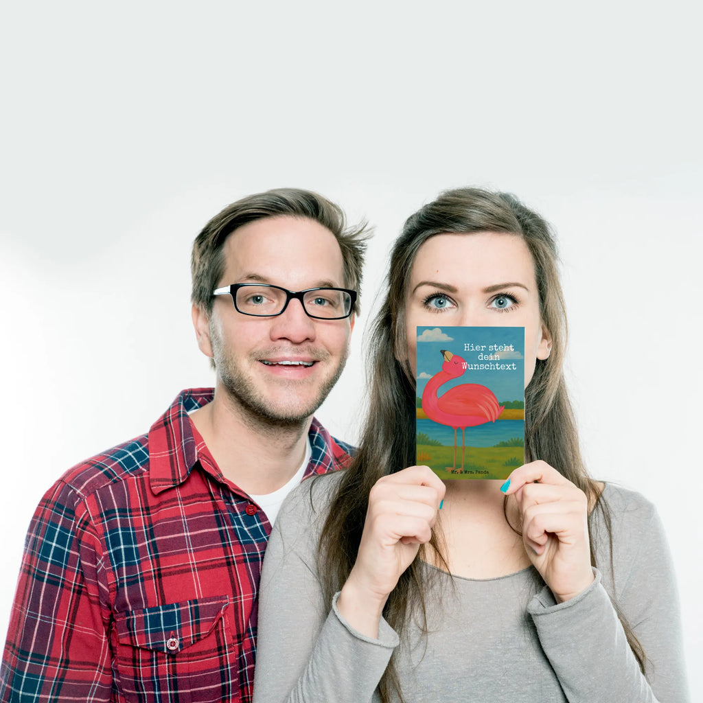 Personalizowana kartka pocztowa Flamingo Duma Design Ansichtskarte mit Wunschtext, Karte mit Namen, Geschenkkarte mit Wunschtext, Grußkarte mit Namen, Postkarte mit Wunschtext, Ansichtskarte mit Namen, Einladung mit Wunschtext, Postkarte bedrucken, Karte mit Wunschtext, Einladung mit Namen, Geschenkkarte mit Namen, Postkarte personalisierbar, Grußkarte mit Wunschtext, Postkarte mit Namen, Flamingo, Selbstakzeptanz, Tochter, stolz, beste Freundin, Schwester, Freundin, Selbstliebe, Freude, Mama