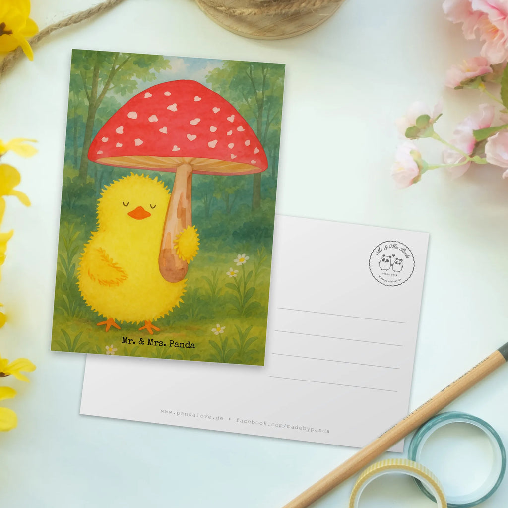 Pocztówka pisklę muchomor czerwony Design Postkarte, Karte, Geschenkkarte, Grußkarte, Einladung, Ansichtskarte, Geburtstagskarte, Einladungskarte, Dankeskarte, Ansichtskarten, Einladung Geburtstag, Einladungskarten Geburtstag, Ostern, Osterhase, Ostergeschenke, Osternest, Osterdeko, Geschenke zu Ostern, Ostern Geschenk, Ostergeschenke Kinder, Ostern Kinder, Küken, Fliegenpilz, Glückspilz, Frohe Ostern, Ostergrüße