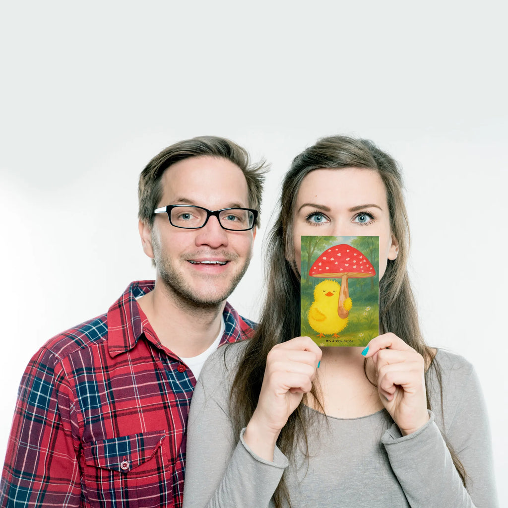 Pocztówka pisklę muchomor czerwony Design Postkarte, Karte, Geschenkkarte, Grußkarte, Einladung, Ansichtskarte, Geburtstagskarte, Einladungskarte, Dankeskarte, Ansichtskarten, Einladung Geburtstag, Einladungskarten Geburtstag, Ostern, Osterhase, Ostergeschenke, Osternest, Osterdeko, Geschenke zu Ostern, Ostern Geschenk, Ostergeschenke Kinder, Ostern Kinder, Küken, Fliegenpilz, Glückspilz, Frohe Ostern, Ostergrüße