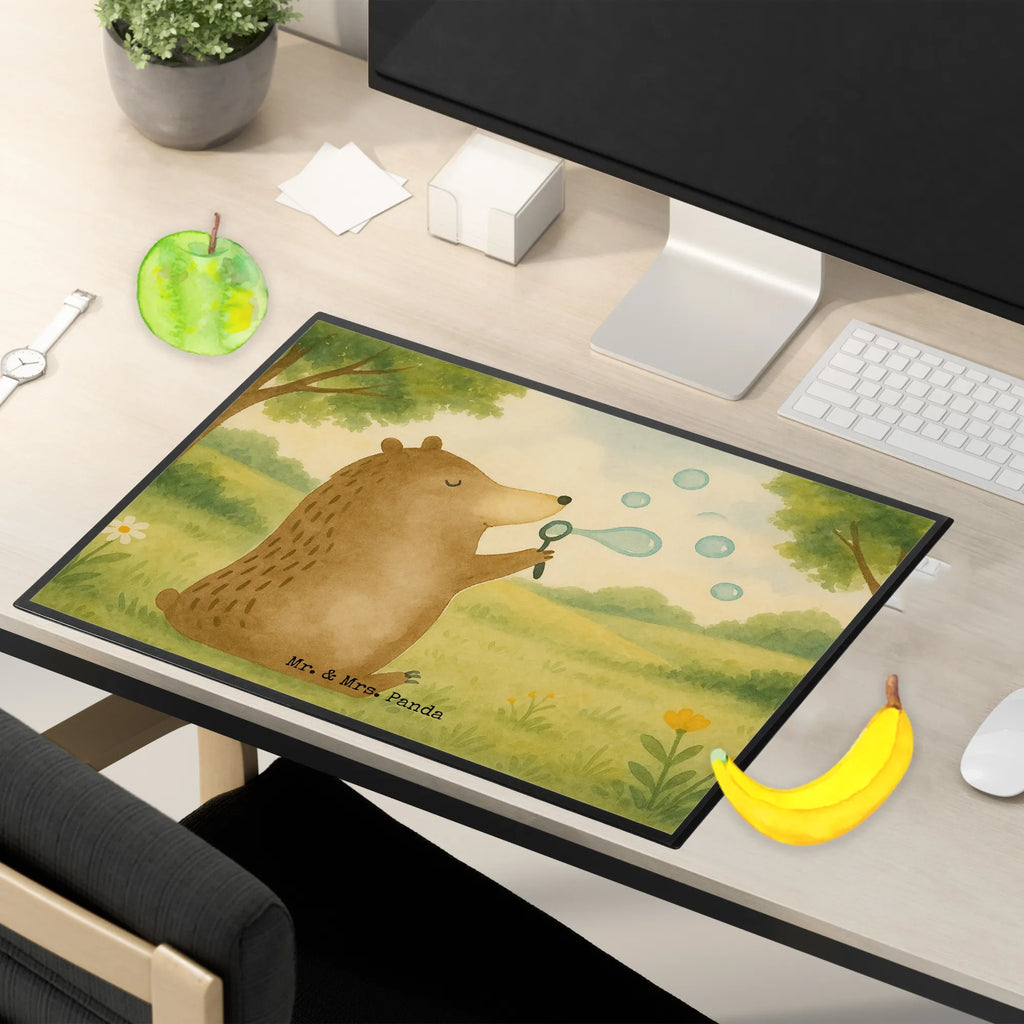 Schreibtischunterlage Bär Seifenblasen Design Schreibunterlage, Schreibtischauflage, Bürobedarf, Büroartikel, Schreibwaren, Schreibtisch Unterlagen, Schreibtischunterlage Groß, Bär, Teddy, Teddybär, Seifenblasen Bär Lustig Sein Glücklich Traurig Happy