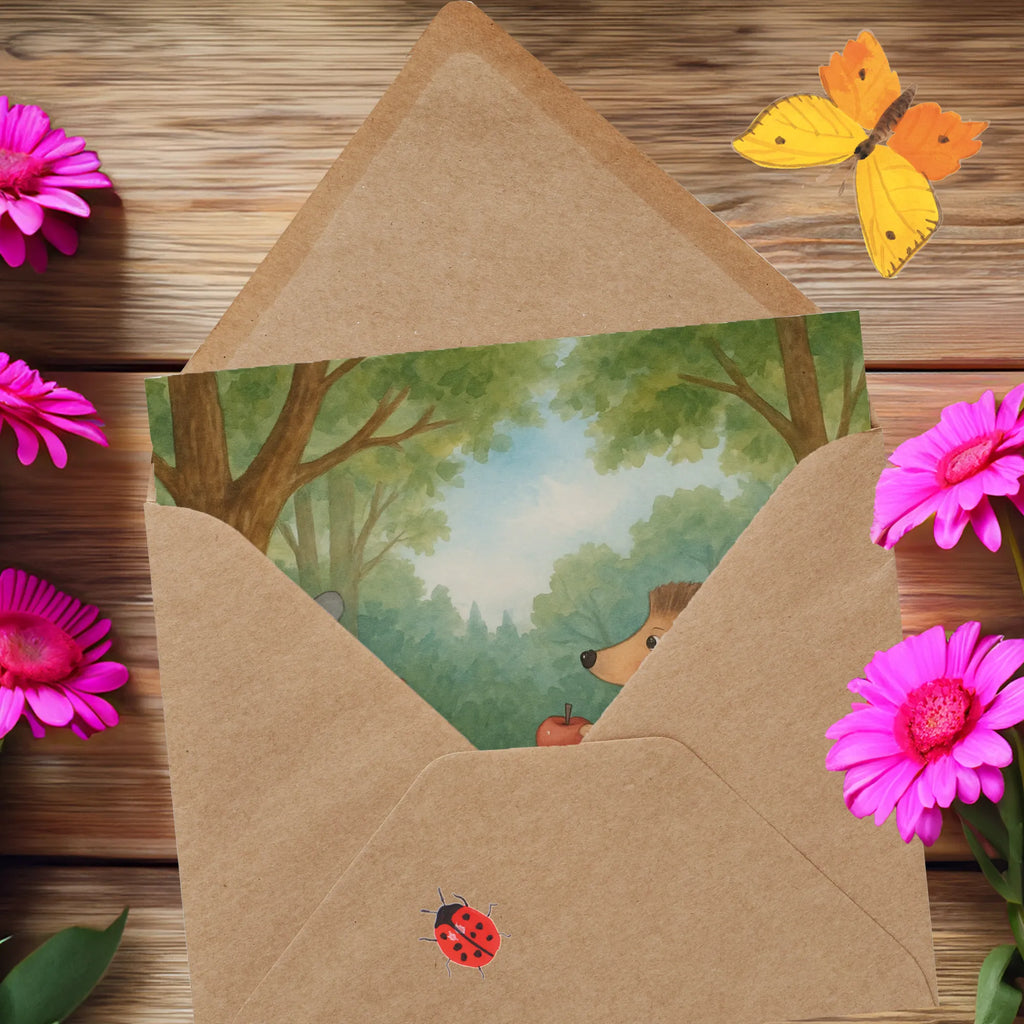 Deluxe Card Hare Hedgehog Design Karte, Grußkarte, Klappkarte, Hochzeitskarte, Glückwunschkarte, Hochwertige Grußkarte, Einladungskarte, Hochwertige Klappkarte, Geburtstagskarte, Tiermotive, Gute Laune, lustige Sprüche, Tiere, Spruch romantisch, Igel, Liebeskummer Geschenk, Liebe Spruch, Igel und Hase, Trennungsschmerz, Hase, Herzschmerz, Trösten