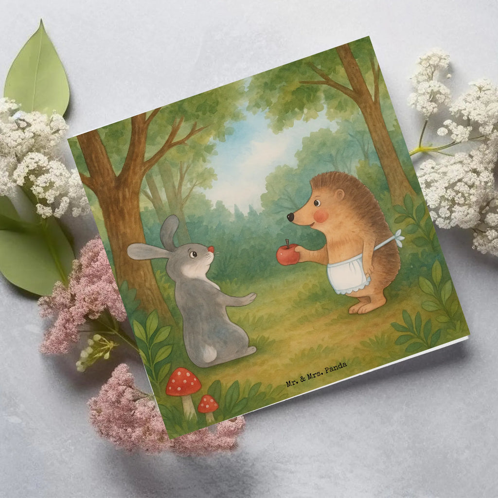 Deluxe Card Hare Hedgehog Design Karte, Grußkarte, Klappkarte, Hochzeitskarte, Glückwunschkarte, Hochwertige Grußkarte, Einladungskarte, Hochwertige Klappkarte, Geburtstagskarte, Tiermotive, Gute Laune, lustige Sprüche, Tiere, Spruch romantisch, Igel, Liebeskummer Geschenk, Liebe Spruch, Igel und Hase, Trennungsschmerz, Hase, Herzschmerz, Trösten