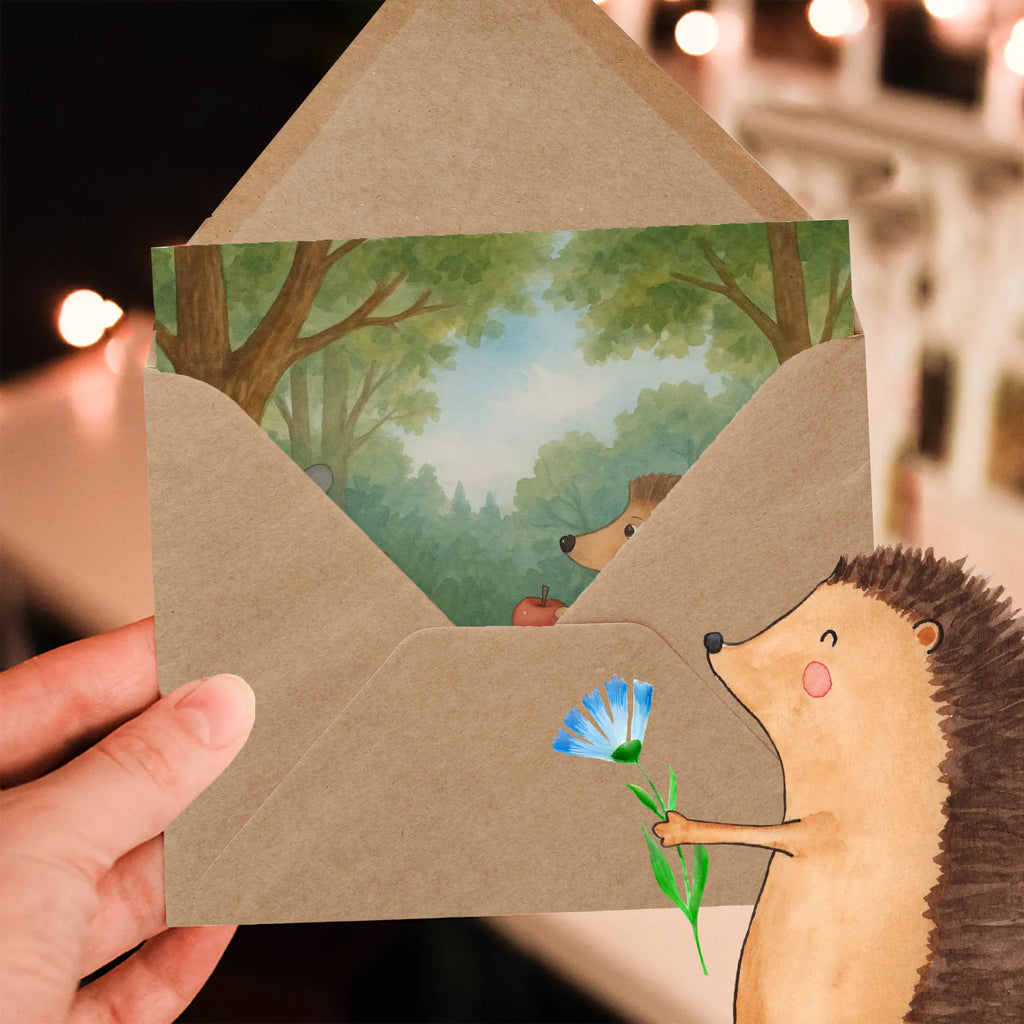 Deluxe Card Hare Hedgehog Design Karte, Grußkarte, Klappkarte, Hochzeitskarte, Glückwunschkarte, Hochwertige Grußkarte, Einladungskarte, Hochwertige Klappkarte, Geburtstagskarte, Tiermotive, Gute Laune, lustige Sprüche, Tiere, Spruch romantisch, Igel, Liebeskummer Geschenk, Liebe Spruch, Igel und Hase, Trennungsschmerz, Hase, Herzschmerz, Trösten