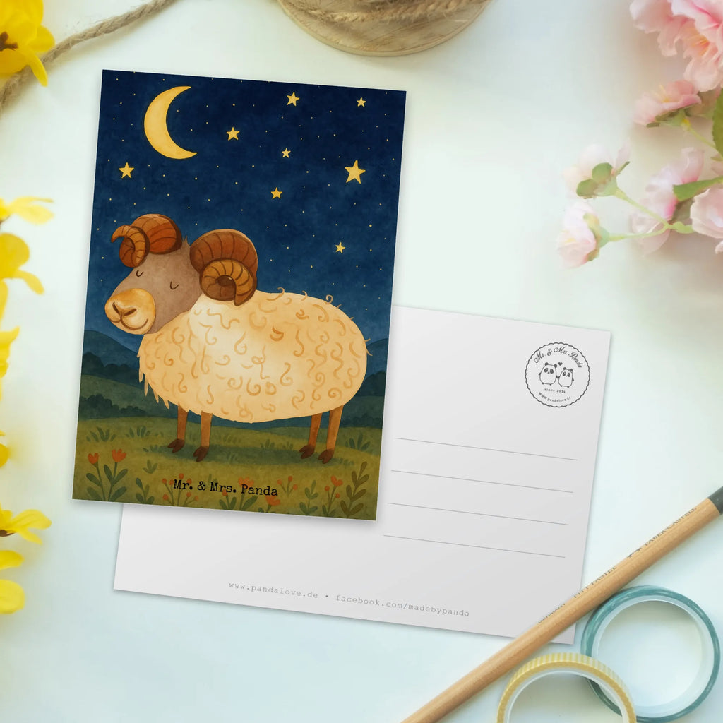Pocztówka znak zodiaku Baran Design Postkarte, Karte, Geschenkkarte, Grußkarte, Einladung, Ansichtskarte, Geburtstagskarte, Einladungskarte, Dankeskarte, Ansichtskarten, Einladung Geburtstag, Einladungskarten Geburtstag, Tierkreiszeichen, Sternzeichen, Horoskop, Astrologie, Aszendent, Widder Geschenk, Widder Sternzeichen, Geschenk März, Geschenk April, Geburtstag März, Geburtstag April, Bock, Schafbock
