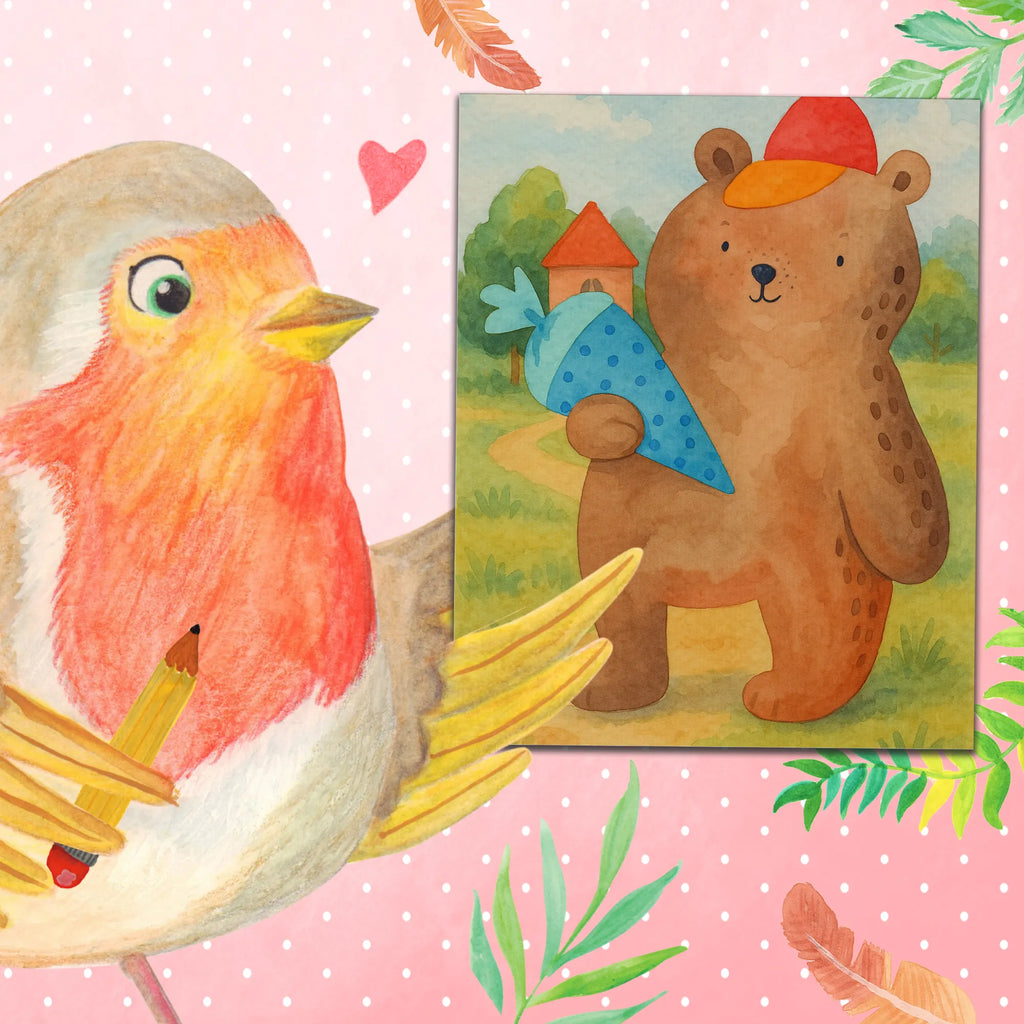 Paint by Numbers bear School cone Design Künstler, Malen, Bastelidee, DIY, Ausmalbild, Baseln, Kunstwerk, Malen nach Zahlen, Kreativität, Bär, Teddy, Teddybär, Einschulung Geschenk, Schule Geschenk, Grundschule, Schulanfang, Schulbeginn, Schultüte, Bär Motiv, Erster Schultag Geschenk