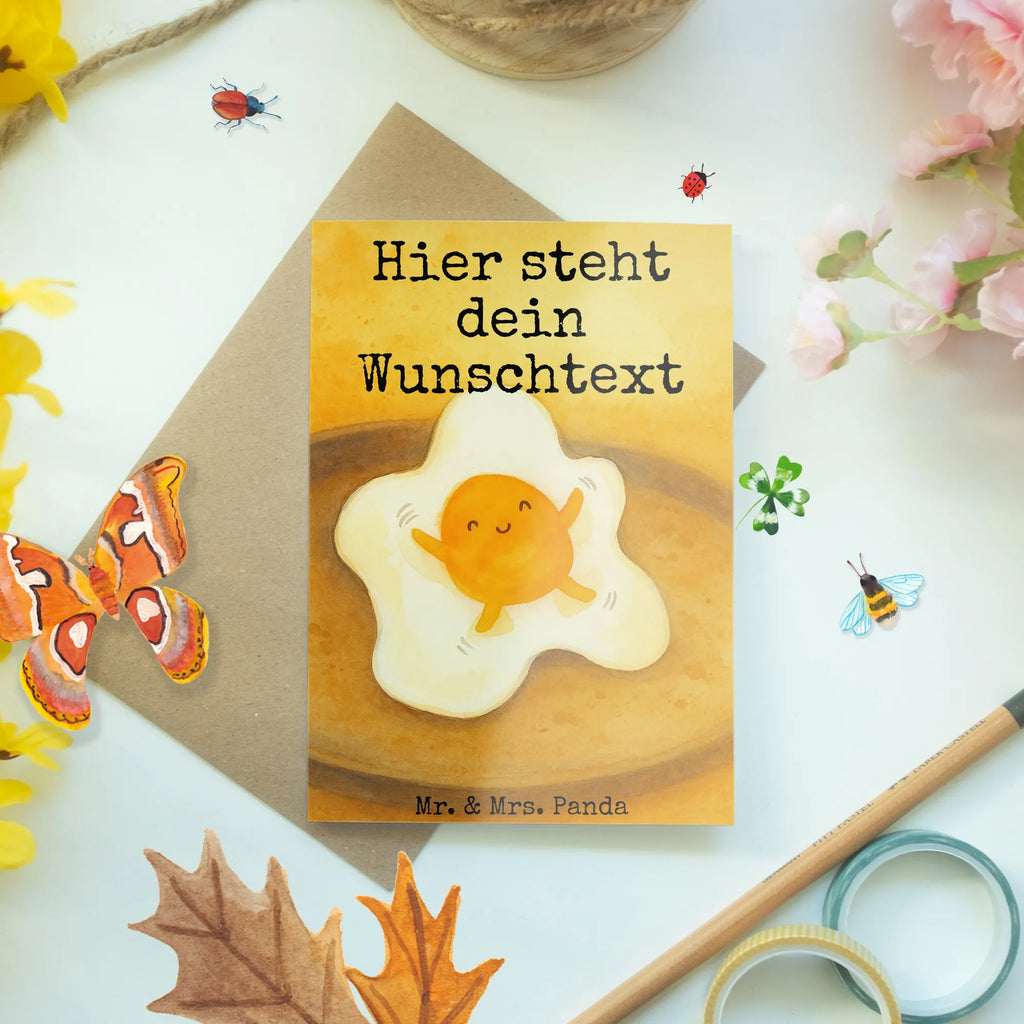 Personalised greetings card Fried egg egg Design Personalisierte Grußkarte, Personalisierte Einladungskarte, Personalisierte Karte, Grußkarte als Geldgeschenk, Personalisierte Geburtstagskarte, Personalisierte Hochzeitskarte, Grußkarte mit persönlichen Nachrichten, Grußkarte mit Namen, Grußkarte selbst gestalten, Grußkarte selber drucken, Grußkarten personalisiert, Personalisiertere Klappkarte, Personalisierte Glückwunschkarte, Tiermotive, Gute Laune, lustige Sprüche, Tiere, Glücklich, Tag, Schön, Liebe, Ei, Spiegelei