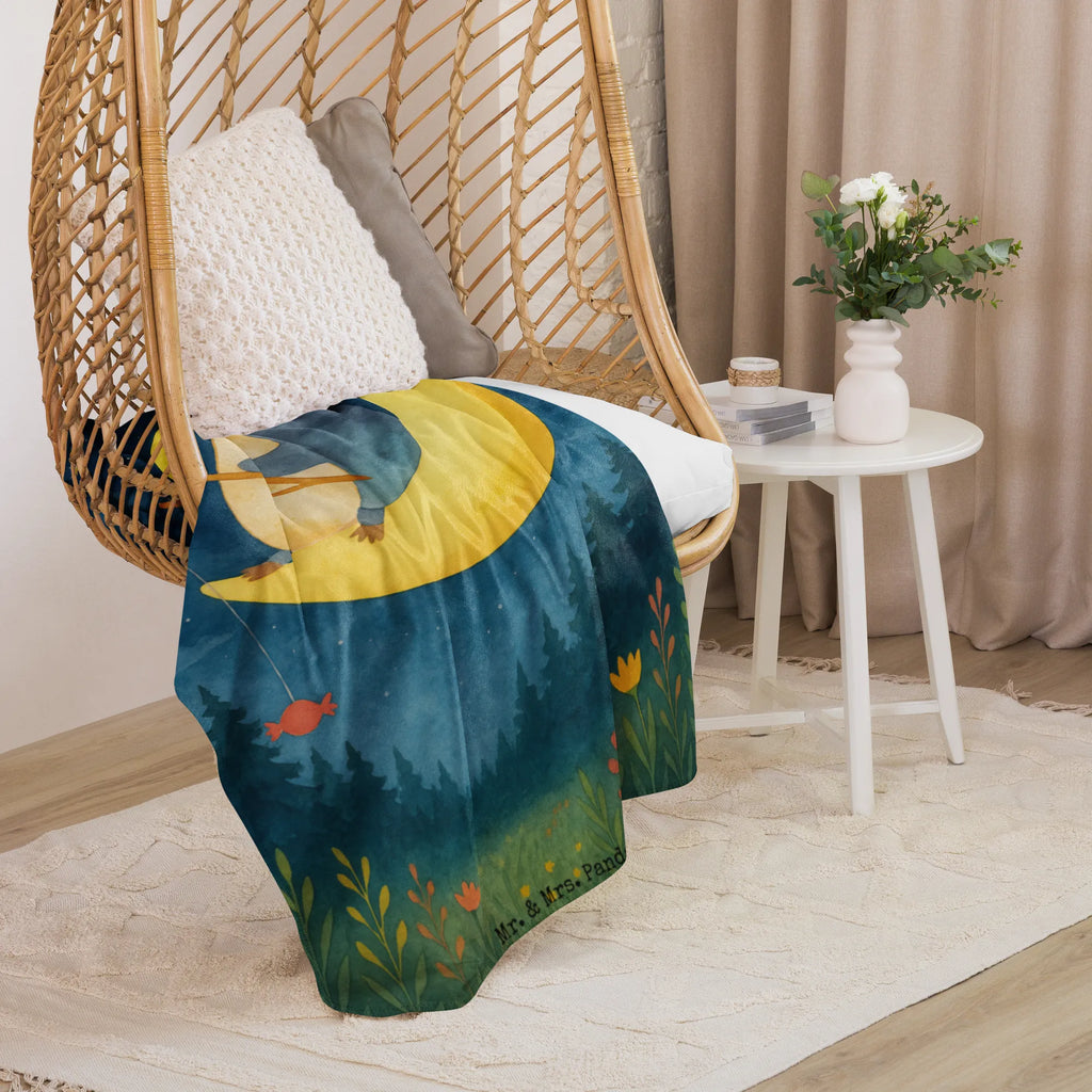 Sherpa cuddly blanket Penguin moon Design Pinguin, Pinguine, schlafen, Gästezimmer, Nachtruhe, Spruch, Schlafzimmer, Schlafstörungen, Einschlafen