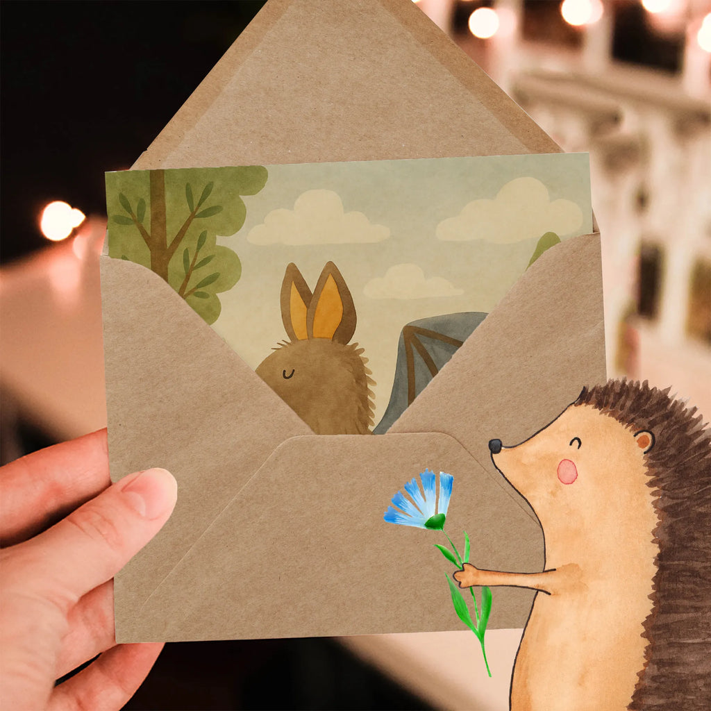 Karta Deluxe Nietoperz siedzenie Design Karte, Grußkarte, Klappkarte, Einladungskarte, Glückwunschkarte, Hochzeitskarte, Geburtstagskarte, Hochwertige Grußkarte, Hochwertige Klappkarte, Tiermotive, Gute Laune, lustige Sprüche, Tiere, Fledermaus, Fledermäuse, Motivation, entspannen