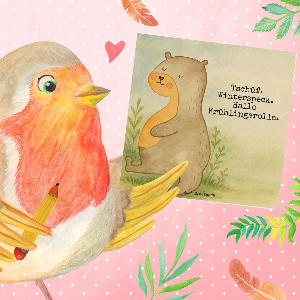 Deluxe Karte Otter Bauch Design Karte, Grußkarte, Klappkarte, Einladungskarte, Glückwunschkarte, Hochzeitskarte, Geburtstagskarte, Hochwertige Grußkarte, Hochwertige Klappkarte, Otter, Fischotter, Seeotter, Otter Seeotter See Otter