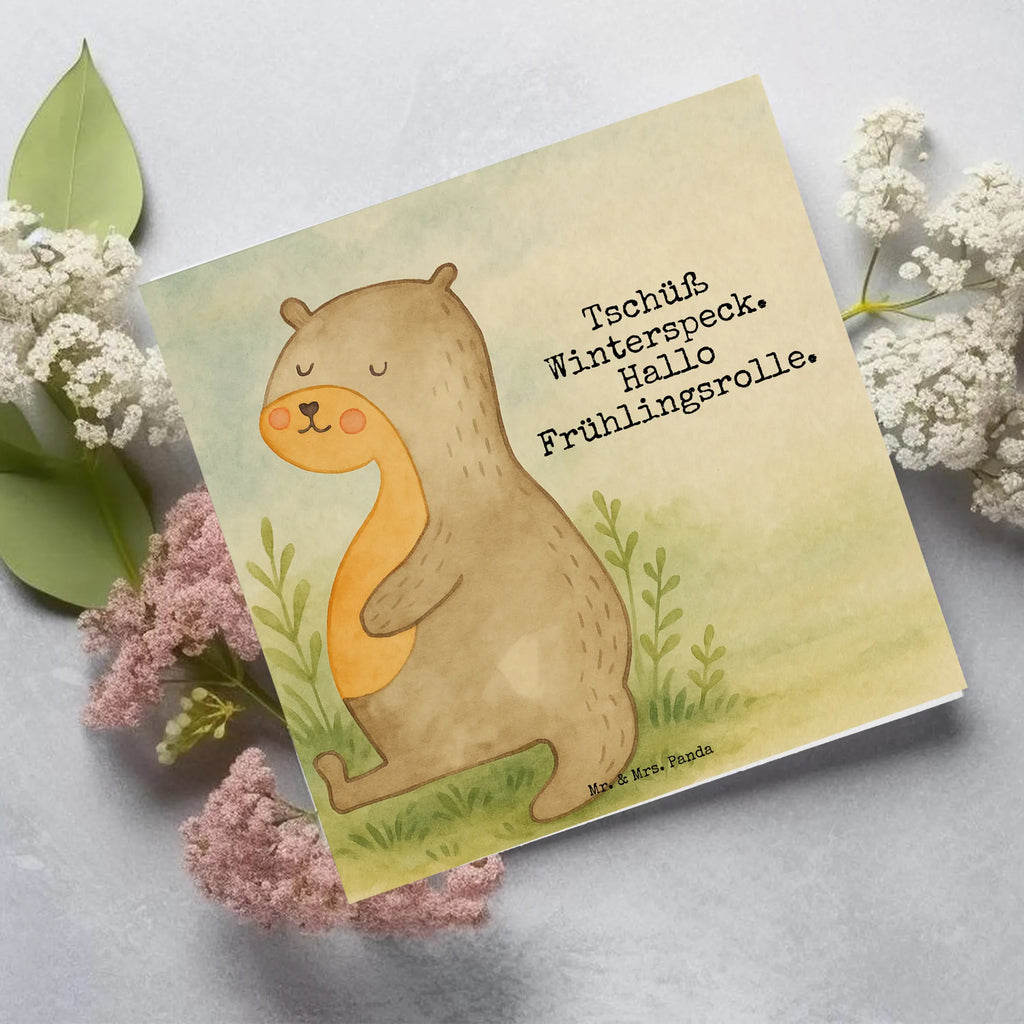 Deluxe Karte Otter Bauch Design Karte, Grußkarte, Klappkarte, Einladungskarte, Glückwunschkarte, Hochzeitskarte, Geburtstagskarte, Hochwertige Grußkarte, Hochwertige Klappkarte, Otter, Fischotter, Seeotter, Otter Seeotter See Otter