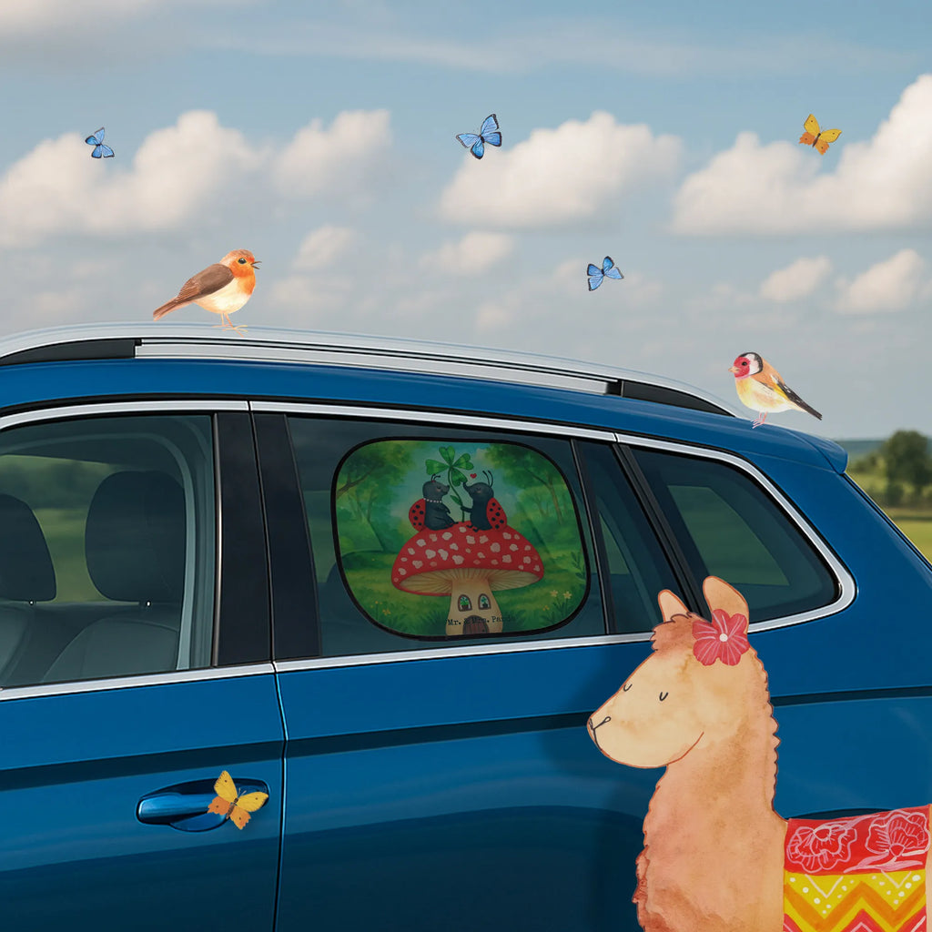 Car sun shade ladybug toadstool Design car, family, children, back seat, gift, sun visor, sun protection, windows, small animals, cute, funny, cute animal motives, hand drawn, small world, funny sayings, good mood, happy, gifts, gift ideas, special gifts, animal lover, card, toadstool, house of fleshy fungi, ladybird, flat, house, at home