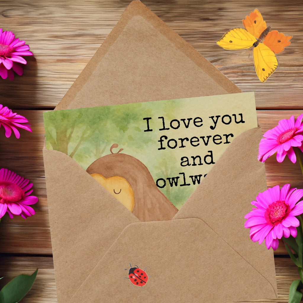 Deluxe Karte Eule Zufrieden Design Karte, Grußkarte, Klappkarte, Einladungskarte, Glückwunschkarte, Hochzeitskarte, Geburtstagskarte, Hochwertige Grußkarte, Hochwertige Klappkarte, Eule, Eule Spruch, Eule deko, Owl, Liebe Spruch, Romantisch, Wortspiel lustig, Spruch schön, Geschenk Hochzeitstag
