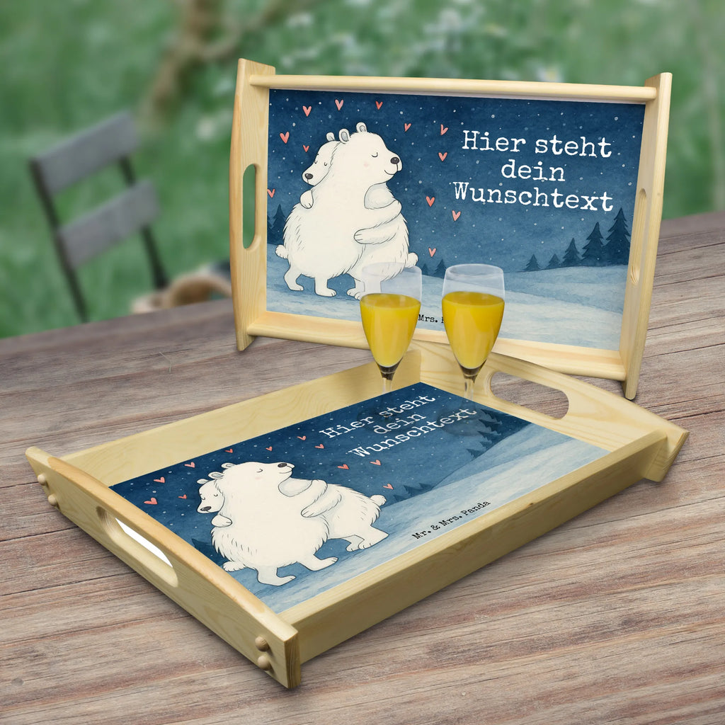 Personalisiertes Serviertablett Eisbär Umarmen Design Personalisiertes Holztablett, Tablett mit Namen, Personalisiertes Frühstückstablett, Personalisiertes Dekotablett, Personalisiertes Küchentablett, Serviertablett mit Namen, Personalisiertes Tablett, Personalisiertes Serviertablett, Tiermotive, Gute Laune, lustige Sprüche, Tiere