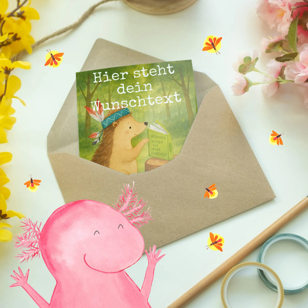 Personalised greetings card Hedgehog feather headdress Design Personalisierte Grußkarte, Grußkarten personalisiert, Personalisiertere Klappkarte, Grußkarte mit Namen, Personalisierte Einladungskarte, Personalisierte Karte, Grußkarte als Geldgeschenk, Personalisierte Geburtstagskarte, Grußkarte mit persönlichen Nachrichten, Personalisierte Hochzeitskarte, Grußkarte selbst gestalten, Grußkarte selber drucken, Personalisierte Glückwunschkarte, Waldtiere, Tiere, Camping, Igel, Lagerfeuer, Abenteuer, Indianer