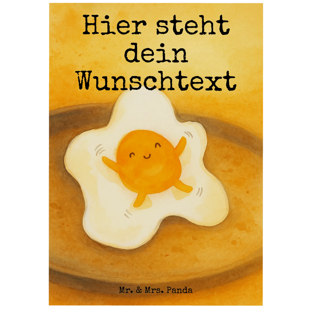 Personalised postcard Fried egg egg Design Grußkarte mit Wunschtext, Einladung mit Wunschtext, Postkarte mit Namen, Karte mit Namen, Postkarte personalisierbar, Geschenkkarte mit Wunschtext, Geschenkkarte mit Namen, Postkarte mit Wunschtext, Einladung mit Namen, Postkarte bedrucken, Ansichtskarte mit Namen, Karte mit Wunschtext, Ansichtskarte mit Wunschtext, Grußkarte mit Namen, Tiermotive, Gute Laune, lustige Sprüche, Tiere, Liebe, Spiegelei, Ei, Tag, Glücklich, Schön