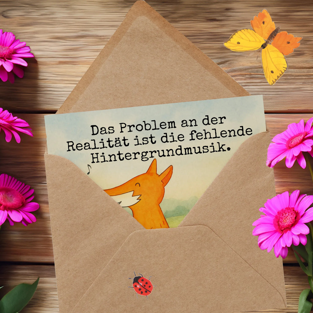 Deluxe Karte Fuchs Gitarre Design Karte, Grußkarte, Klappkarte, Einladungskarte, Glückwunschkarte, Hochzeitskarte, Geburtstagskarte, Hochwertige Grußkarte, Hochwertige Klappkarte, Fuchs, Füchse, Geschenk Musiker, Musik Spruch, Musikerin, Sänger, Sängerin, Gitarre