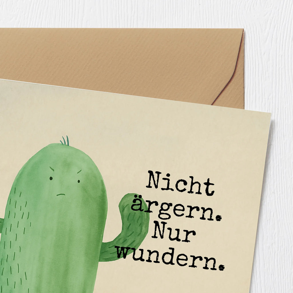 Deluxe Karte Kaktus Wut Design Karte, Grußkarte, Klappkarte, Einladungskarte, Glückwunschkarte, Hochzeitskarte, Geburtstagskarte, Hochwertige Grußkarte, Hochwertige Klappkarte, Kaktus, Kakteen, ärgern, Büro, Schule, Büroalltag, Chefin, Kollege, Kollegin, wütend