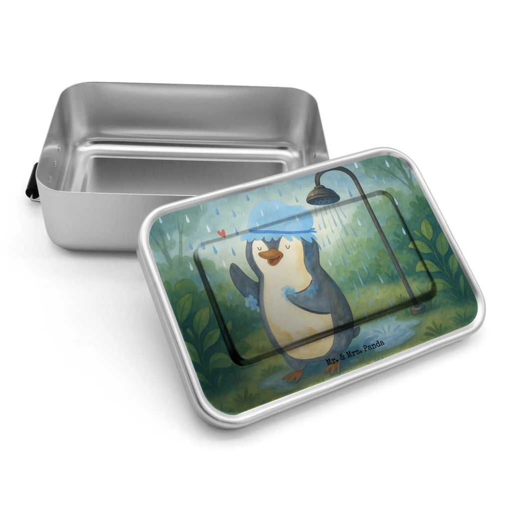Metal Lunchbox Penguin have a shower Design Brotdose Arbeit, Vesperdose Metall, Brotdose, Brotbox, Metallbox, Metall Brotdose, Vintage Brotdose, Metall Brotbox, Lunchbox Metall, Brotbox Metall, Kinder Brotdose, Pausenbox, Brotdose Metall, Schul Brotdose, Pinguin, Pinguine, Neuanfang, glücklich sein, Lebensmotto, Neustart, Motivation, Dusche, Duschen