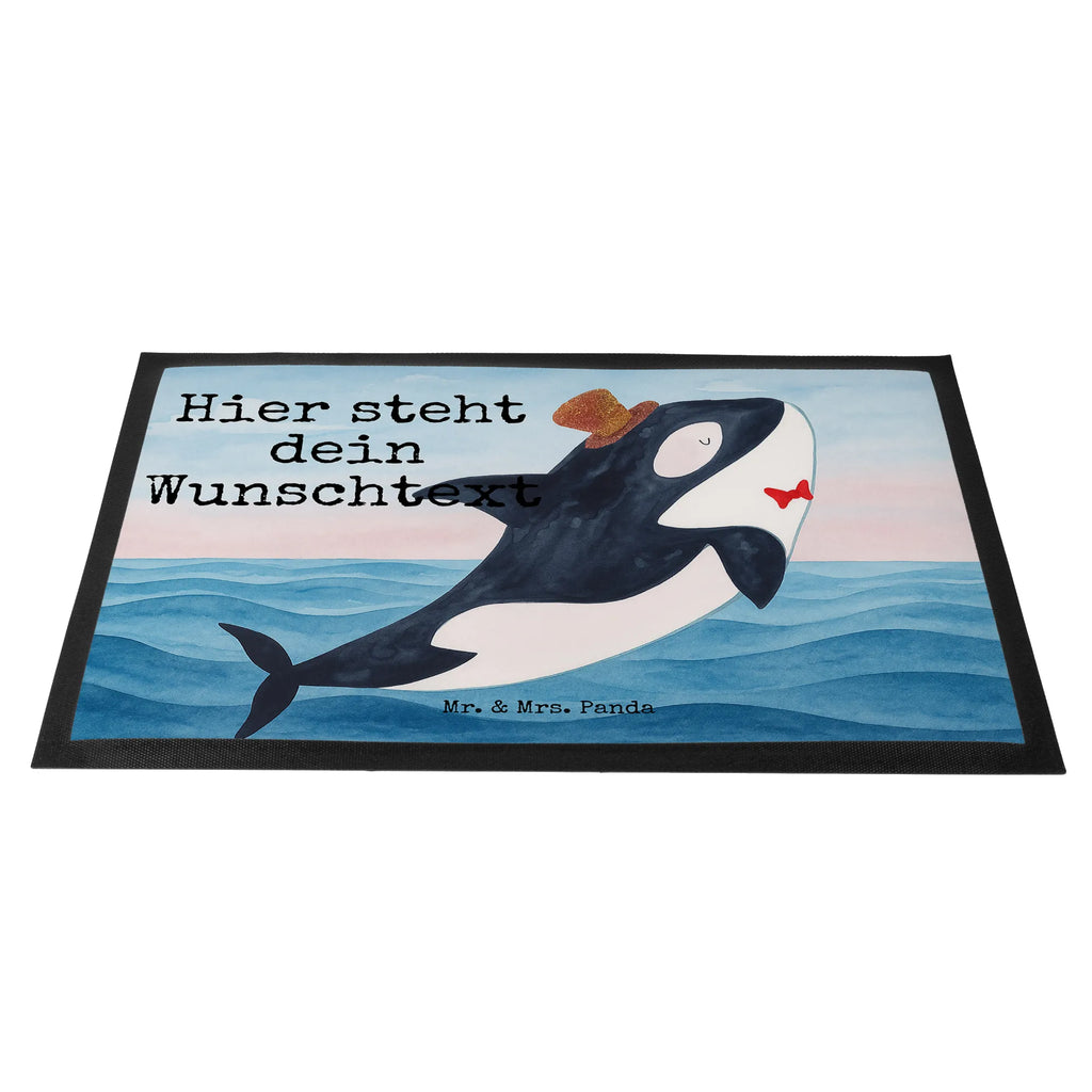 Personalisierte Fußmatte Orca Zylinder Design Türvorleger personalisiert, Wunschnamen, Fußmatte bedrucken, Personalisieruung, Namensfussmatte, Bedrucken, Fußmatte mit Namen, Türvorleger mit Namen, Haustürmatte personalisiert, Personalisiert, Personalisierte Fußmatte, Meerestiere, Meer, Urlaub, Fete, Fest, Glückwunsch, Orca, Konfetti, Glitter, Geburtstag, Feier, Glitzer, Narwal