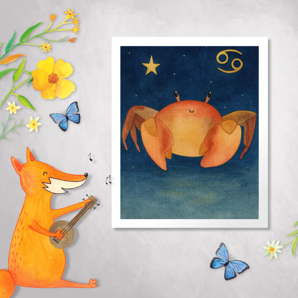 Obraz diamentowy znak zodiaku krab Design Znak zodiaku, gwiazdozbiór, horoskop, astrologia, ascendent