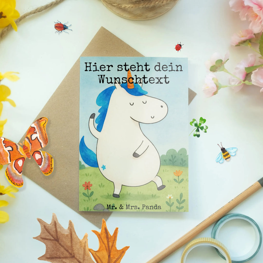 Personalisierte Grußkarte Einhorn Mann Design Personalisiertere Klappkarte, Personalisierte Grußkarte, Personalisierte Geburtstagskarte, Grußkarte selber drucken, Grußkarte selbst gestalten, Grußkarten personalisiert, Grußkarte mit persönlichen Nachrichten, Personalisierte Einladungskarte, Personalisierte Karte, Grußkarte als Geldgeschenk, Personalisierte Glückwunschkarte, Personalisierte Hochzeitskarte, Grußkarte mit Namen, Einhorn, Einhörner, Einhorn Deko, Unicorn, bester Freund, Familie, hübsch, BFF, beste, Party, cool, Mann, Freundin