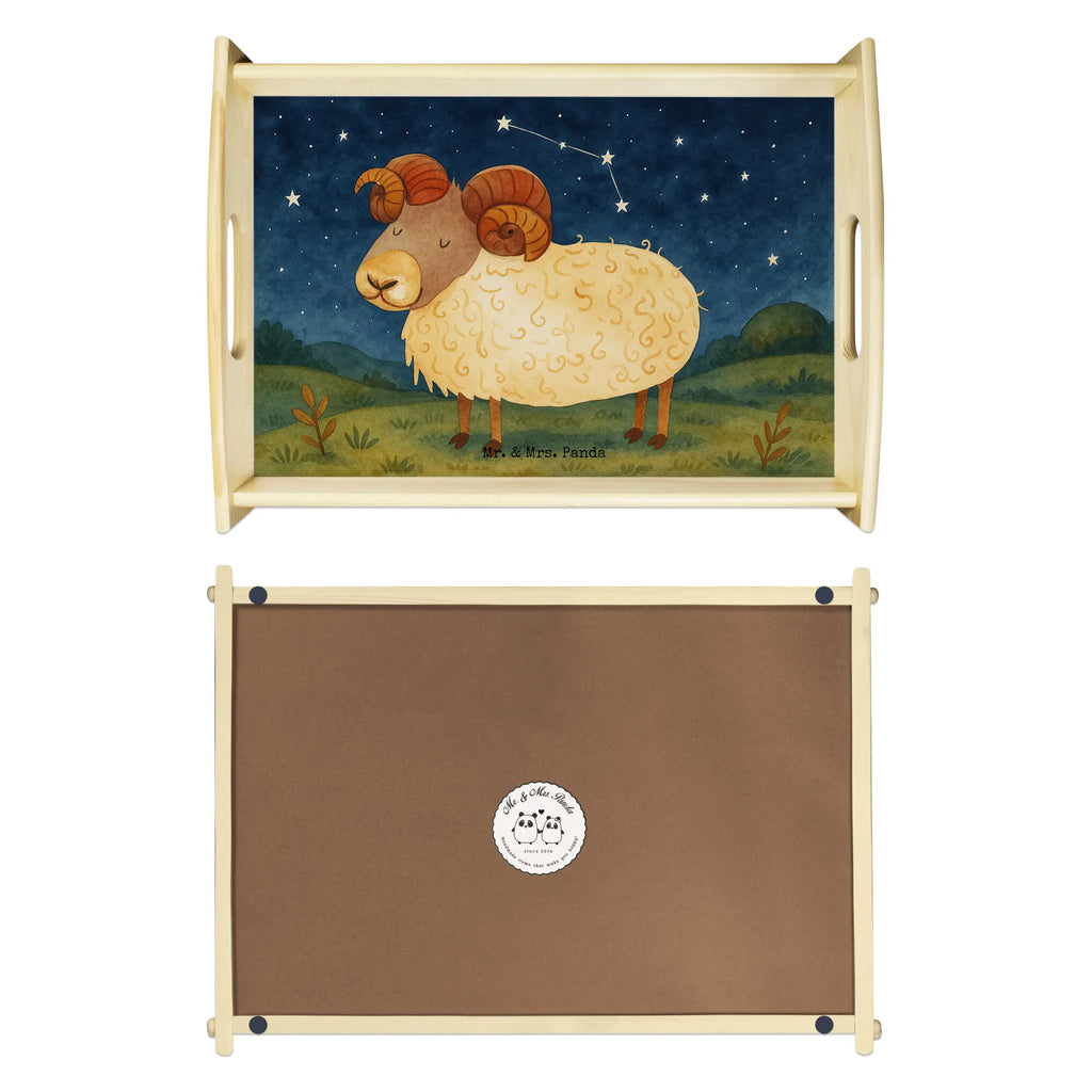 Taca serwisowa znak zodiaku Baran Design Serviertablett, Tablett, Holztablett, Küchentablett, Dekotablett, Frühstückstablett, Tierkreiszeichen, Sternzeichen, Horoskop, Astrologie, Aszendent, Widder Geschenk, Widder Sternzeichen, Geschenk März, Geschenk April, Geburtstag März, Geburtstag April, Bock, Schafbock