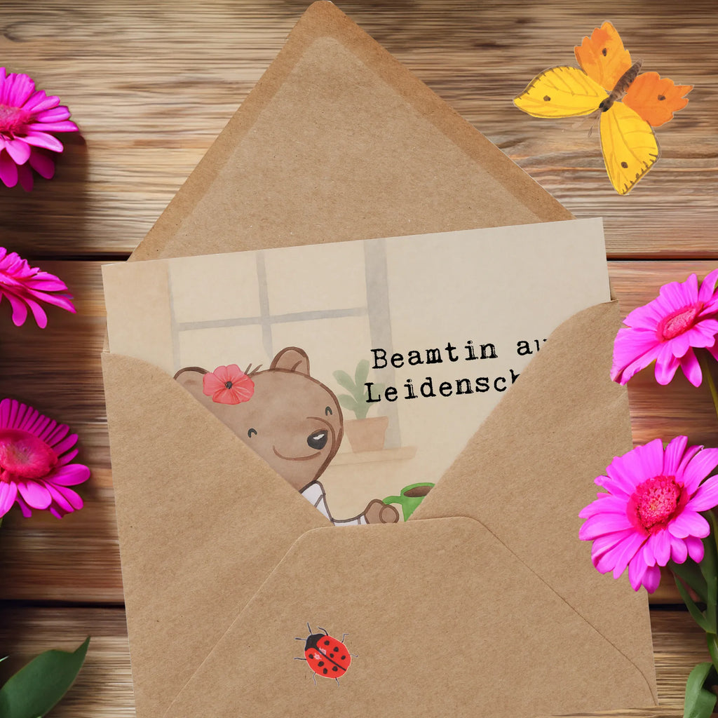 Deluxe Karte Beamtin Leidenschaft Design Karte, Grußkarte, Hochzeitskarte, Glückwunschkarte, Hochwertige Grußkarte, Klappkarte, Geburtstagskarte, Einladungskarte, Hochwertige Klappkarte, Beruf, Ausbildung, Jubiläum, Abschied, Rente, Kollege, Kollegin, Geschenk, Schenken, Arbeitskollege, Mitarbeiter, Firma, Danke, Dankeschön, Studium, Amt, Verbeamtung, öffentlicher Dienst, Beamtentum, Beamte