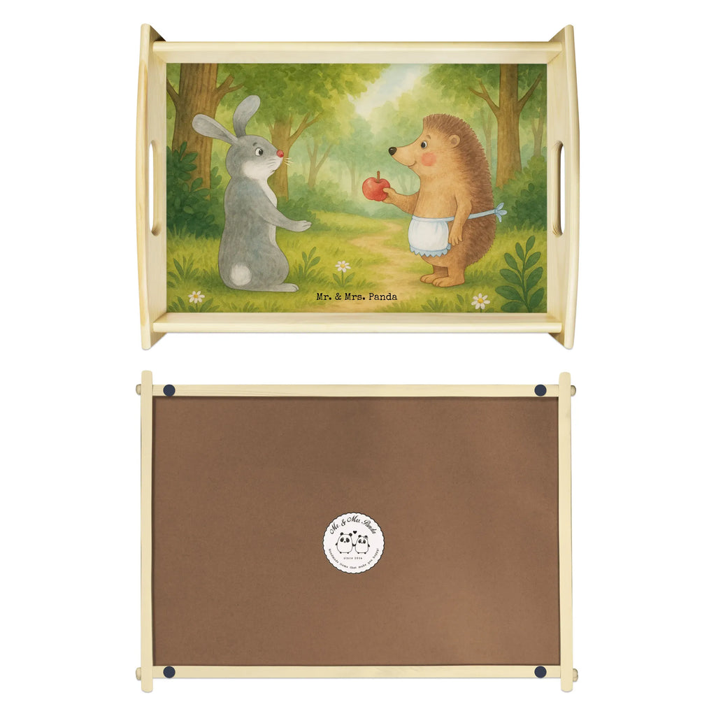 Serving tray Hare Hedgehog Design Dekotablett, Tablett, Serviertablett, Holztablett, Frühstückstablett, Küchentablett, Tiermotive, Gute Laune, lustige Sprüche, Tiere, Trennungsschmerz, Trösten, Igel und Hase, Liebe Spruch, Hase, Igel, Spruch romantisch, Herzschmerz, Liebeskummer Geschenk