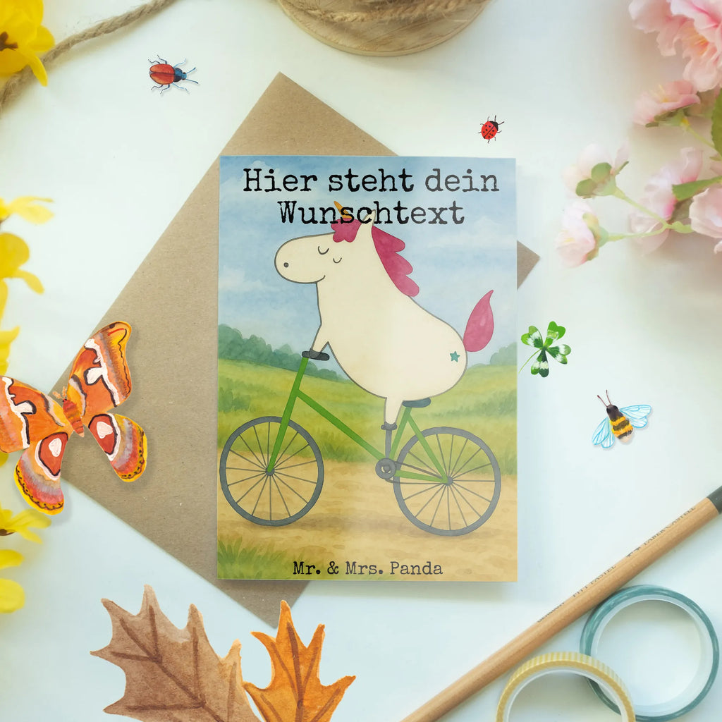 Personalised greetings card unicorn cyclist Design Grußkarte mit Namen, Personalisiertere Klappkarte, Grußkarte selber drucken, Personalisierte Karte, Grußkarten personalisiert, Grußkarte selbst gestalten, Personalisierte Geburtstagskarte, Personalisierte Hochzeitskarte, Personalisierte Einladungskarte, Grußkarte als Geldgeschenk, Grußkarte mit persönlichen Nachrichten, Personalisierte Grußkarte, Personalisierte Glückwunschkarte, Einhorn, Einhörner, Einhorn Deko, Unicorn, Bike, Rad, Kummer, Feenstaub, Radfahrer, Radfahren, Liebeskummer, Luxusproblem, Konfetti