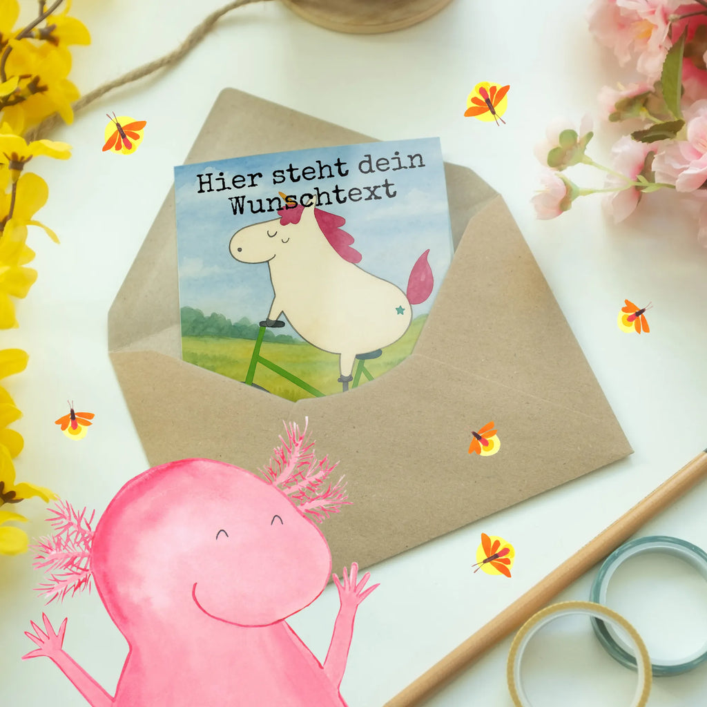 Personalised greetings card unicorn cyclist Design Grußkarte mit Namen, Personalisiertere Klappkarte, Grußkarte selber drucken, Personalisierte Karte, Grußkarten personalisiert, Grußkarte selbst gestalten, Personalisierte Geburtstagskarte, Personalisierte Hochzeitskarte, Personalisierte Einladungskarte, Grußkarte als Geldgeschenk, Grußkarte mit persönlichen Nachrichten, Personalisierte Grußkarte, Personalisierte Glückwunschkarte, Einhorn, Einhörner, Einhorn Deko, Unicorn, Bike, Rad, Kummer, Feenstaub, Radfahrer, Radfahren, Liebeskummer, Luxusproblem, Konfetti
