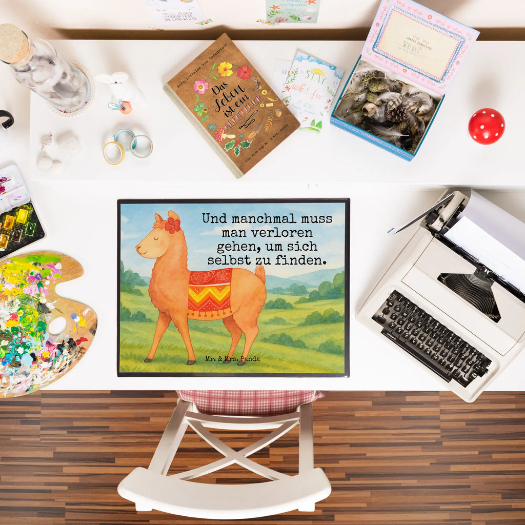 Desk pad alpaca Proud Design Schreibunterlage, Schreibtischauflage, Büroartikel, Schreibwaren, Schreibtisch Unterlagen, Schreibtischunterlage Groß, Bürobedarf, Alpaka, Lama