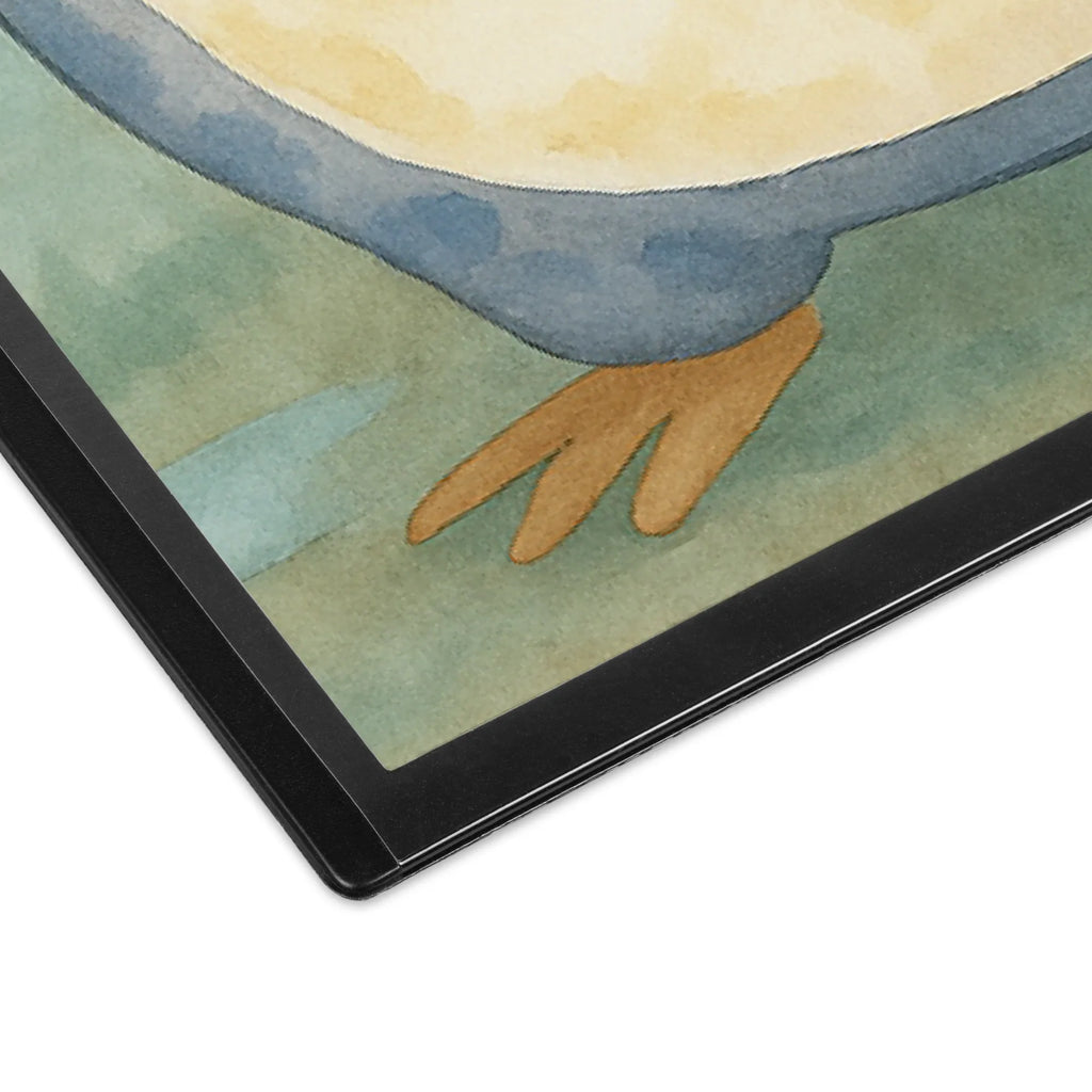 Schreibtischunterlage Pinguin Duschen Design Schreibtisch Unterlagen, Bürobedarf, Schreibtischauflage, Schreibwaren, Schreibtischunterlage Groß, Schreibunterlage, Büroartikel, Pinguin, Lebensmotto, Dusche, glücklich sein, Neuanfang, duschen, Neustart, Pinguine, Motivation