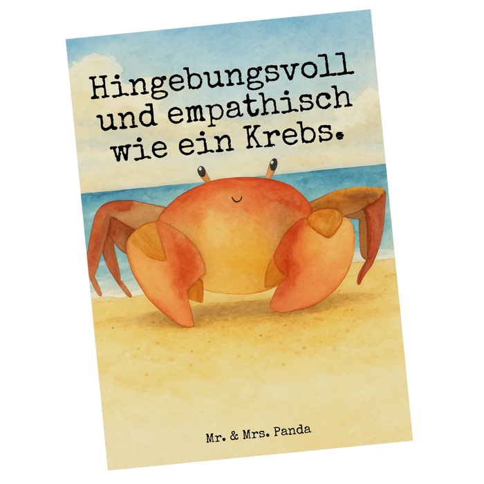 Postkarte Sternzeichen Krebs Design