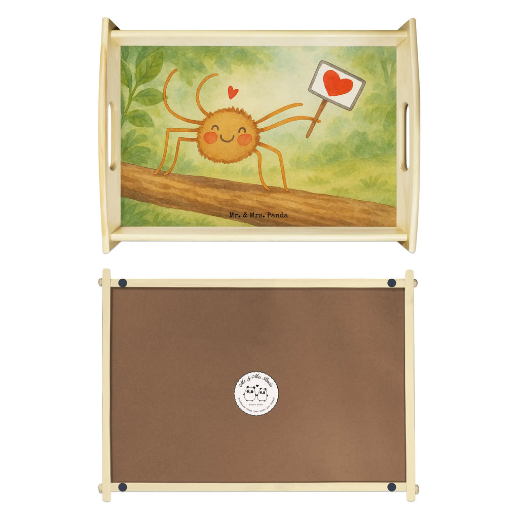 Serving tray Spider Agatha Motivation Design Serviertablett, Tablett, Holztablett, Küchentablett, Dekotablett, Frühstückstablett, Spinne Agathe, Spinne, Agathe, Videos, Merchandise, Motivation, Glück, Liebe, Vertrauen, Dankeschön