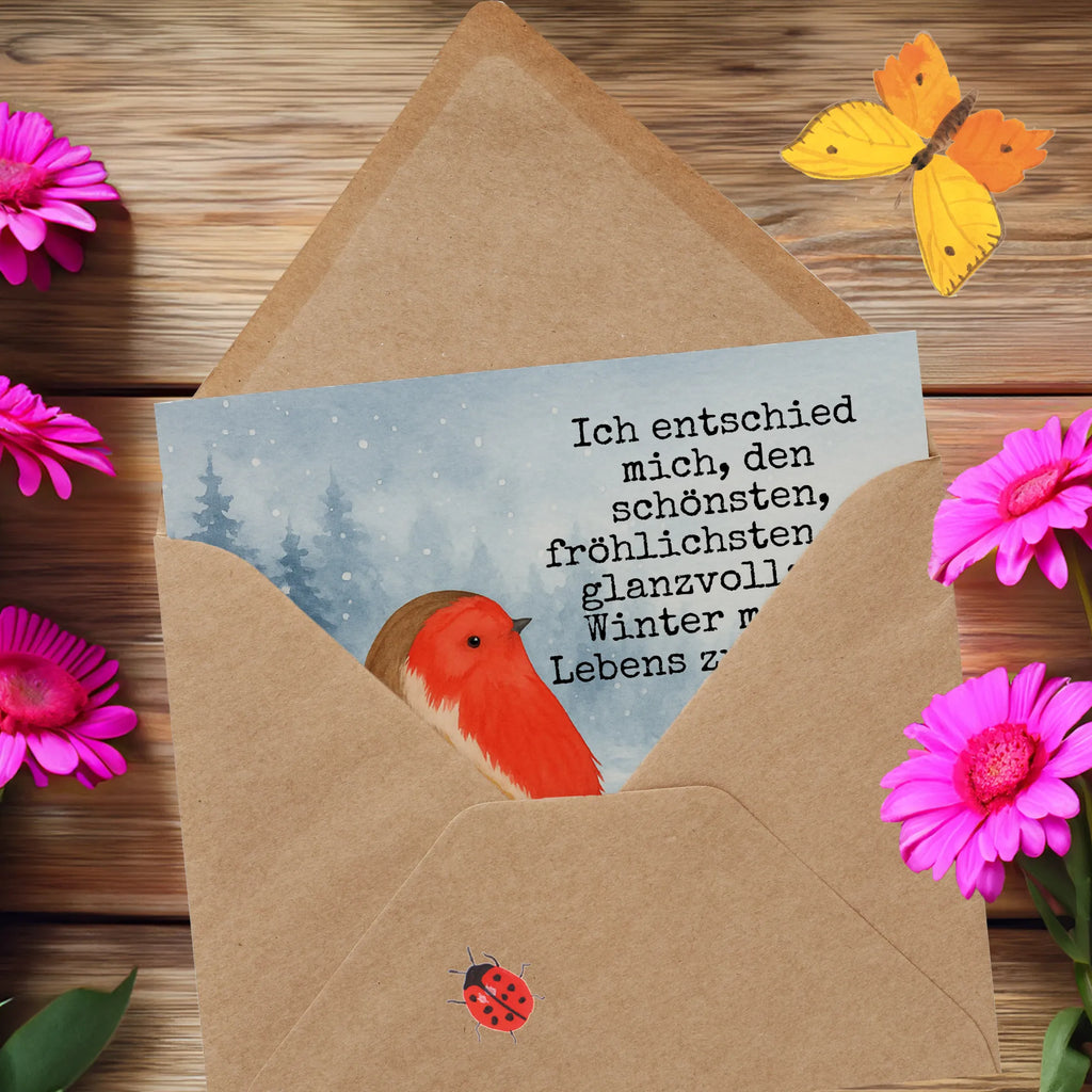 Deluxe Karte Rotkehlchen Schlitten Design Karte, Grußkarte, Klappkarte, Einladungskarte, Glückwunschkarte, Hochzeitskarte, Geburtstagskarte, Hochwertige Grußkarte, Hochwertige Klappkarte, Winter, Weihnachten, Weihnachtsdeko, Nikolaus, Advent, Heiligabend, Wintermotiv, Schlitten, Vogel